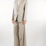 Blazer over Taupe in tela di lana WKDATTILA 1 WEEKEND MAX MARA 