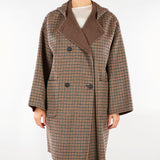 Cappotto Marrone in doppio drap di lana WKDBALTA 1 WEEKEND MAX MARA 