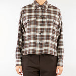 Camicia Marrone in flanella a quadri WKDBERLINA 1 WEEKEND MAX MARA 