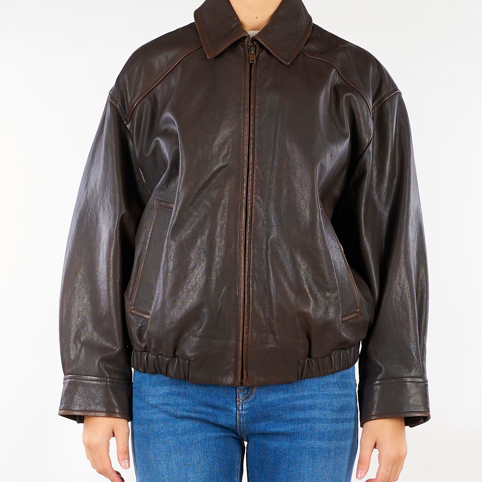 Bomber Moro in nappa WKDCOSE 3 WEEKEND MAX MARA 