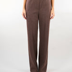 Pantalone Marrone in jersey jacquard WKDEDITTA 1 WEEKEND MAX MARA 