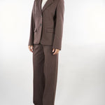 Pantalone Marrone in jersey jacquard WKDEDITTA 1 WEEKEND MAX MARA 