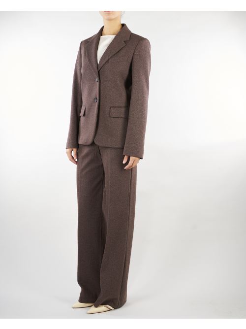 Pantalone Marrone in jersey jacquard WKDEDITTA 1 WEEKEND MAX MARA 