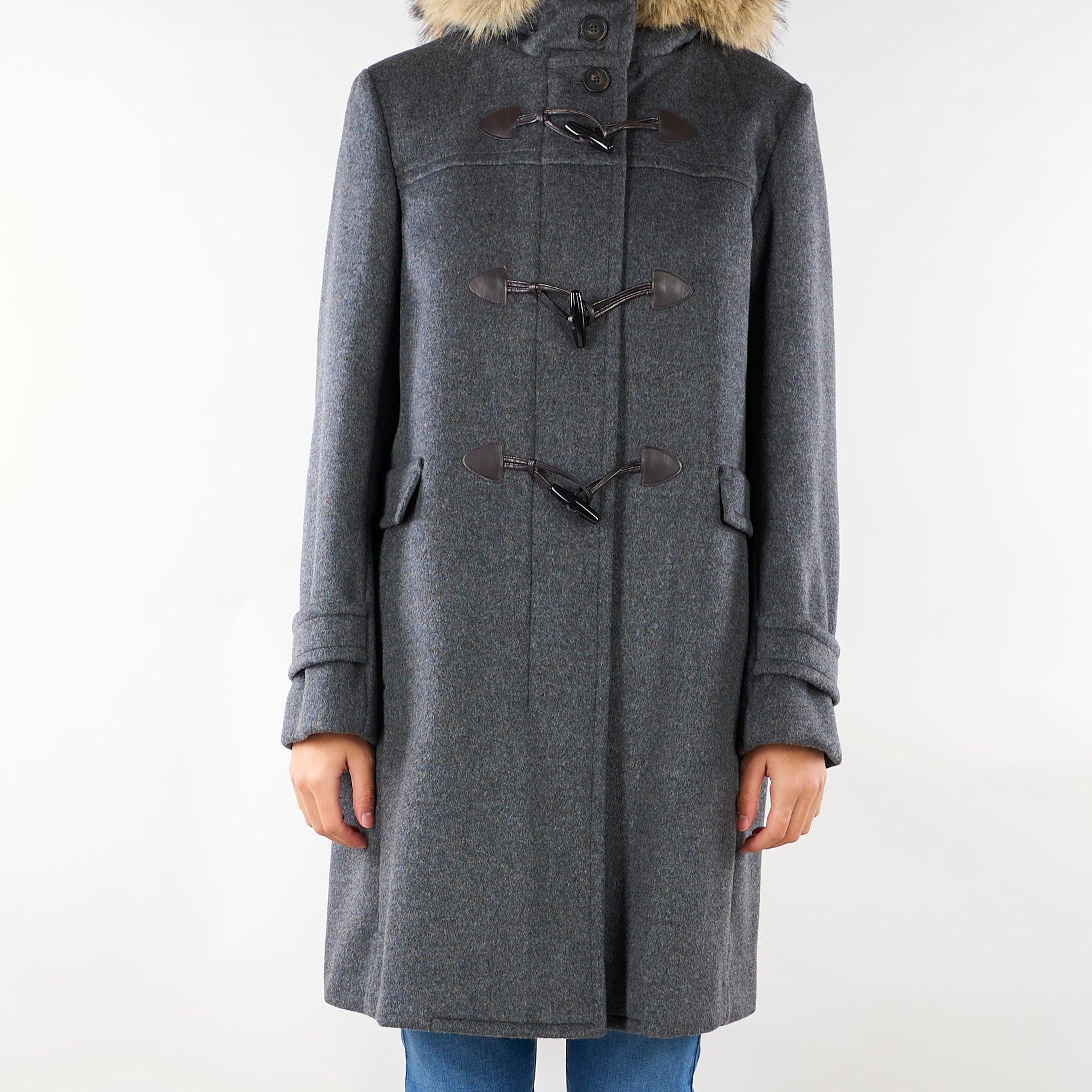 Cappotto Grigio in doppio drap di lana WKDEPICA 22 WEEKEND MAX MARA 