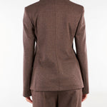Blazer Marrone in jersey jacquard WKDFEROCE 1 WEEKEND MAX MARA 