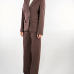 Blazer Marrone in jersey jacquard WKDFEROCE 1 WEEKEND MAX MARA 