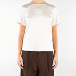 T-shirt Naturale girocollo in raso WKDGILBERT 1 WEEKEND MAX MARA 