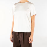 T-shirt Naturale girocollo in raso WKDGILBERT 1 WEEKEND MAX MARA 