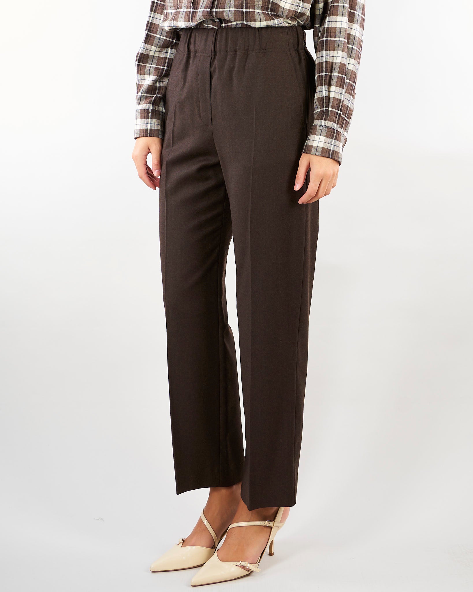 Pantalone Moro in flanella di lana stretch WKDHATELEY 26 WEEKEND MAX MARA 