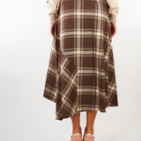 Gonna Marrone in batavia di lana WKDLANOSO 1 WEEKEND MAX MARA 
