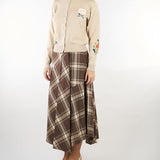 Gonna Marrone in batavia di lana WKDLANOSO 1 WEEKEND MAX MARA 