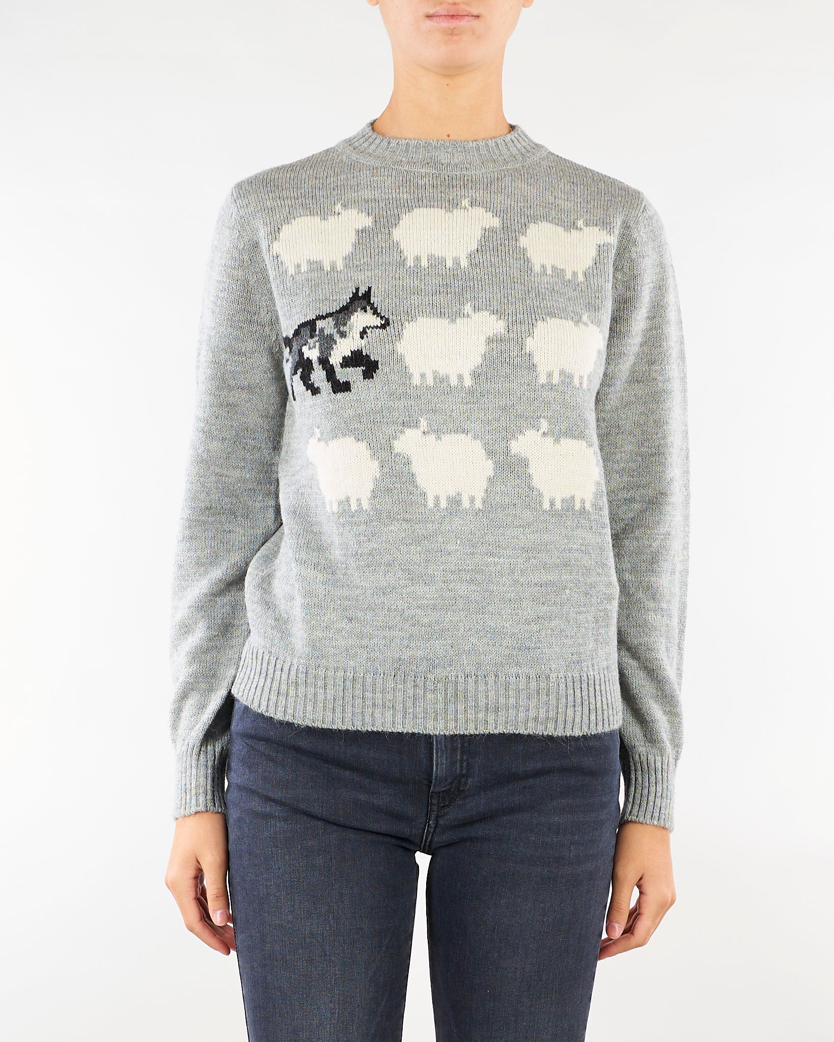 Maglia Grigio in filato di misto alpaca e lana WKDNITRA 4 WEEKEND MAX MARA 