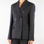 Blazer Antracite in lana Principe di Galles WKDOCCHIO 2 WEEKEND MAX MARA 