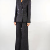 Blazer Antracite in lana Principe di Galles WKDOCCHIO 2 WEEKEND MAX MARA 