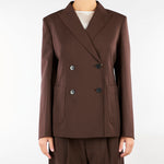 Blazer Marrone in tela di lana WKDORNATI 13 WEEKEND MAX MARA 