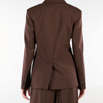 Blazer Marrone in tela di lana WKDORNATI 13 WEEKEND MAX MARA 