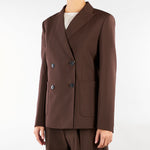 Blazer Marrone in tela di lana WKDORNATI 13 WEEKEND MAX MARA 