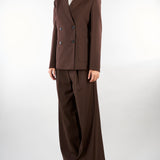 Blazer Marrone in tela di lana WKDORNATI 13 WEEKEND MAX MARA 