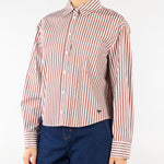 Camicia Marrone-Bianco in popeline di cotone WKDPANETTO 4 WEEKEND MAX MARA 
