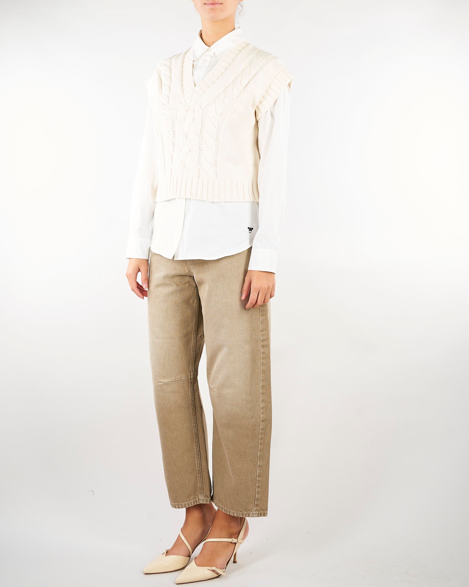 Gilet Panna in filato di cotone WKDPASCIA 1 WEEKEND MAX MARA 
