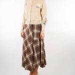 Cardigan Beige in filato di cotone con intarsi WKDTEIERA 22 WEEKEND MAX MARA 