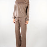 Felpa Tortora con cappuccio in jersey WKDVETRINO 2 WEEKEND MAX MARA 