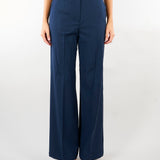 Pantalone Blu palazzo in lana stretch WKDVISIVO 1 WEEKEND MAX MARA 