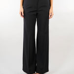 Pantalone Nero palazzo in lana stretch WKDVISIVO 2 WEEKEND MAX MARA 