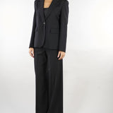 Pantalone Nero palazzo in lana stretch WKDVISIVO 2 WEEKEND MAX MARA 