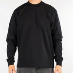 T-shirt Nero long sleeves Relaxed fit XM4308 99 YES LONDON 