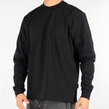 T-shirt Nero long sleeves Relaxed fit XM4308 99 YES LONDON 