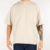 T-shirt Beige in cotone pesante Relaxed fit XM4309 35 YES LONDON 