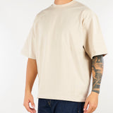 T-shirt Beige in cotone pesante Relaxed fit XM4309 35 YES LONDON 