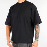 T-shirt Nero in cotone pesante Relaxed fit XM4309 99 YES LONDON 