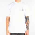 T-shirt Bianco con patch XM4328 1 YES LONDON 