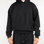 Felpa Nero con cappuccio Relaxed fit XMF3995 99 YES LONDON 