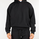 Felpa Nero con cappuccio Relaxed fit XMF3995 99 YES LONDON 