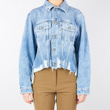 Giubbotto in denim crop Hailey