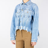 Giubbotto in denim crop Hailey