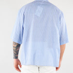 Camicia Blu-Bianco a righe in cotone CAU3DICI013 31 3DICI 