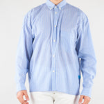 Camicia Blu-Bianco a righe in cotone CAU3DICI065 31 3DICI 