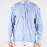 Camicia Blu-Bianco a righe in cotone CAU3DICI065 31 3DICI 
