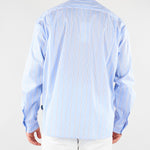 Camicia Celeste in cotone a righe CAU3DICI065B 30 3DICI 