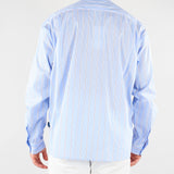 Camicia Celeste in cotone a righe CAU3DICI065B 30 3DICI 