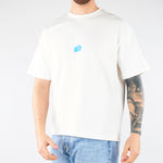 T-shirt boxy Bianco con stampa logo MAU3DICI03 01 3DICI 