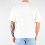 T-shirt Boxy Bianco con stampa 'Pay to Love' MAU3DICI05 01 3DICI 