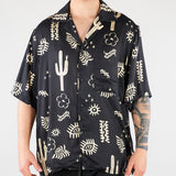 Camicia Nero con stampa all over S6PKMASI127 110 A PAPER KID 