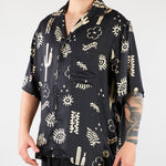 Camicia Nero con stampa all over S6PKMASI127 110 A PAPER KID 
