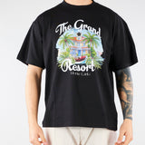 T-shirt Nero con stampa Relaxed fit S6PKUATH159 110 A PAPER KID 