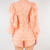 Camicia Pesca in pizzo con rouches ACT16113CA606 144 ACTUALEE 